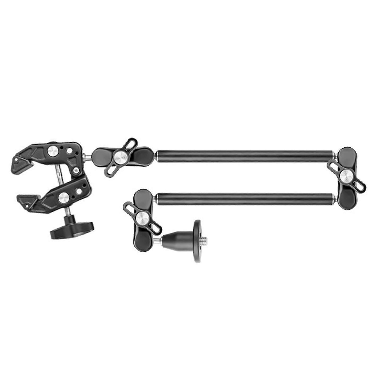 Professional Magics Arm Stand with Enhances Large Clamp, Aluminum Build with 1/4 3/8 Screw for Across Scenario Multicolor