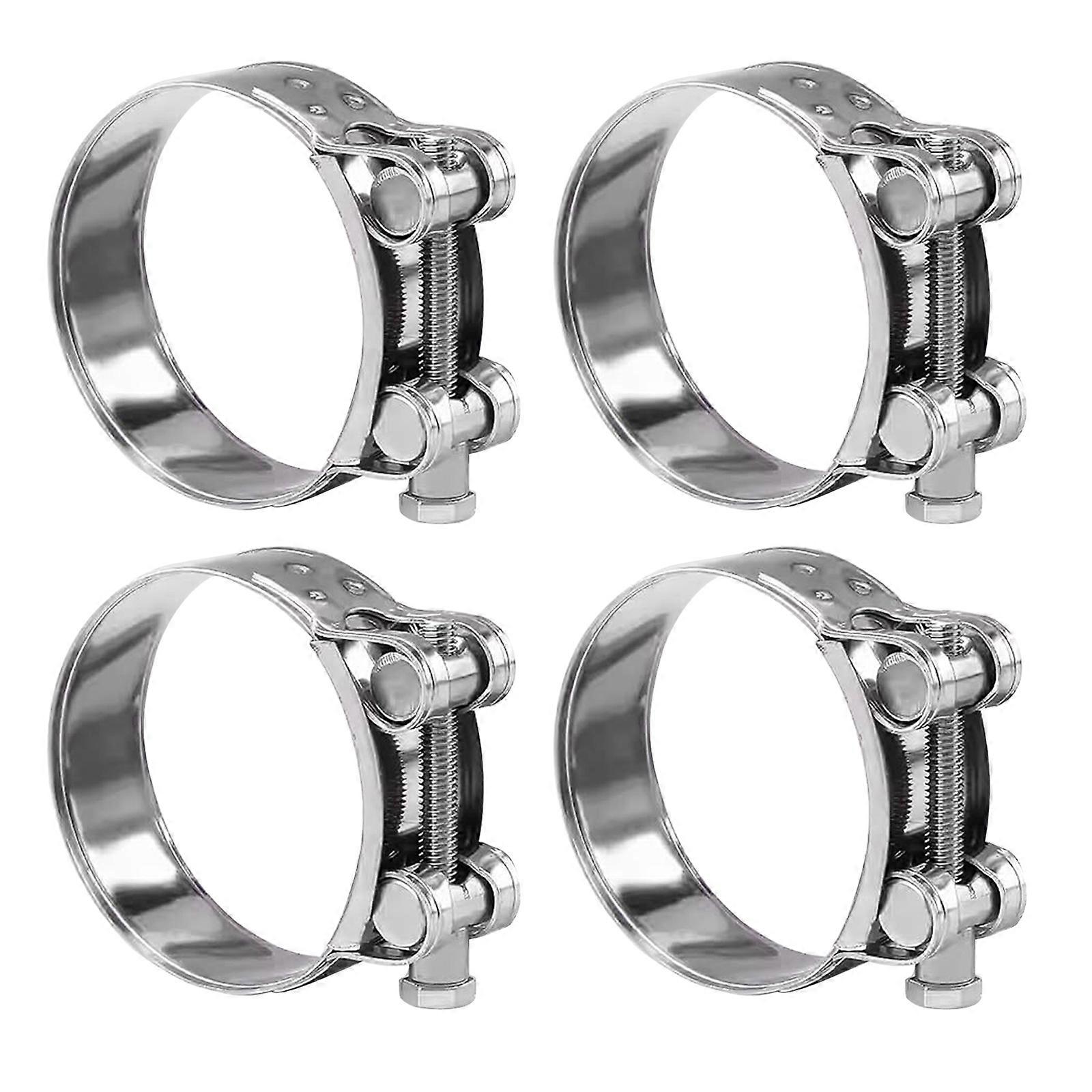 4pcs Adjustable Steel Hose Clamps Secure & rusts Resistant Connection Hose Clamp for Automotive & Household Application  40 to 43mm