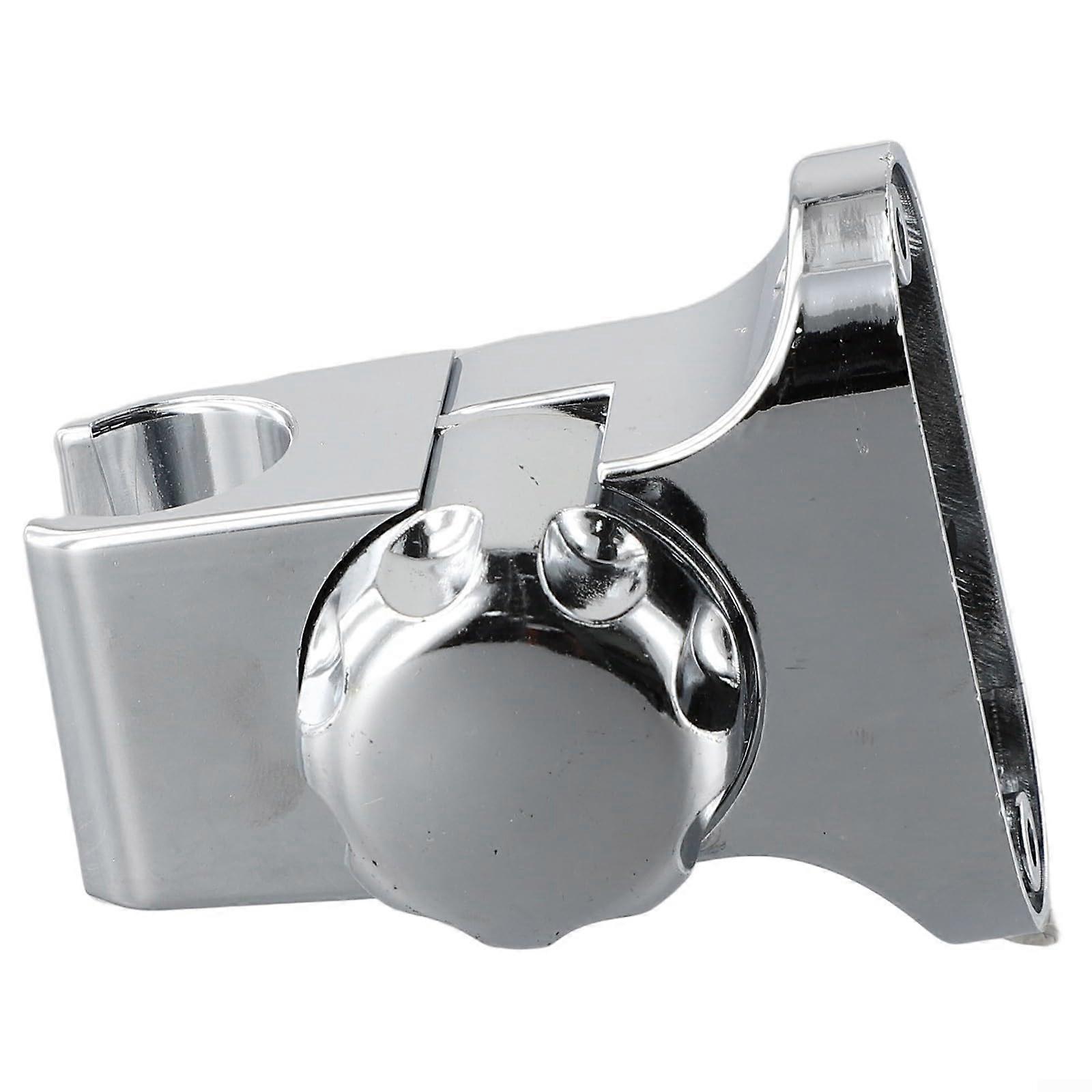 Adjustable Shower Head Holder with Chrome Wall Mounted Bracket, SpaceSaving and Modern Design