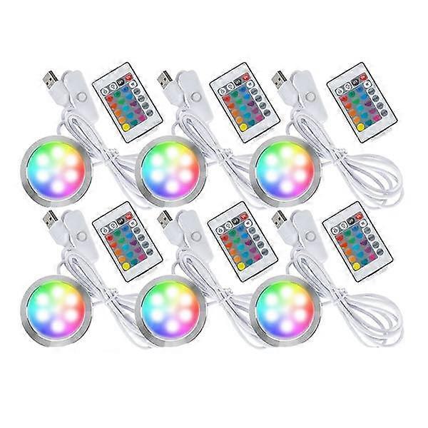 6pcs Remote Control RGB LED Lamp Kit 001 for Bambu Lab H2D/X1/P1P/A1 Mini Anycubic Multicolor F RGB Includes