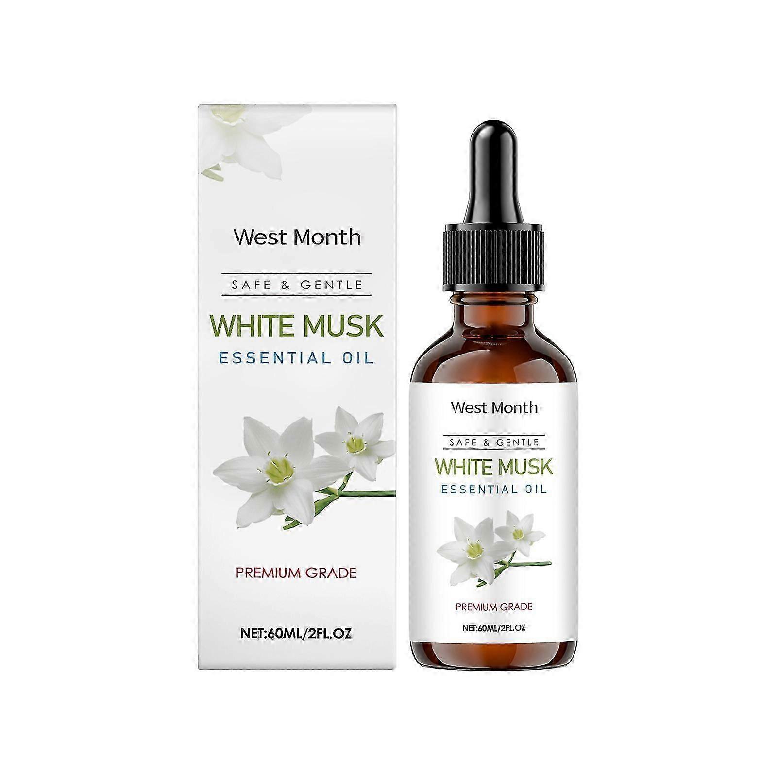 1-5x White Musk Essential Oil - Hydrating, Aromatherapy & Diffuser Use, 60ml