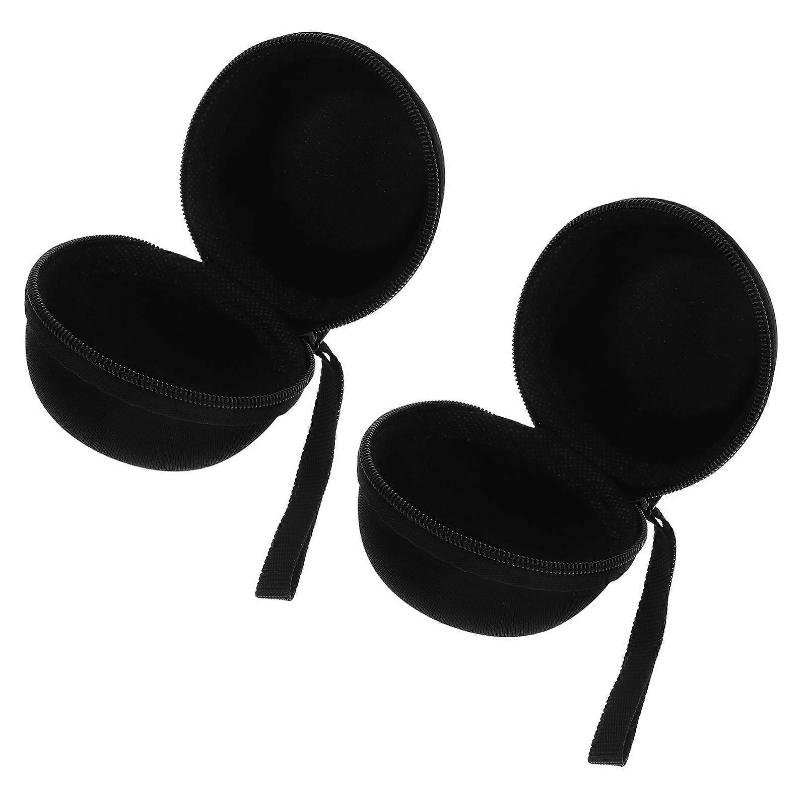 Black Yoyo Storage Case Eva for Storage Use 2Pcs Portable Carrying Bags