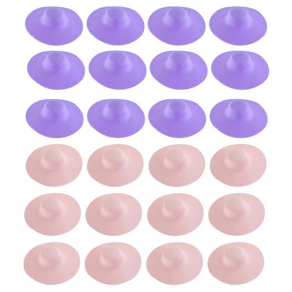 Tiny Hats Doll Accessories Suitable For Doll Collectors Assorted Color Easy To Replace 24Pcs