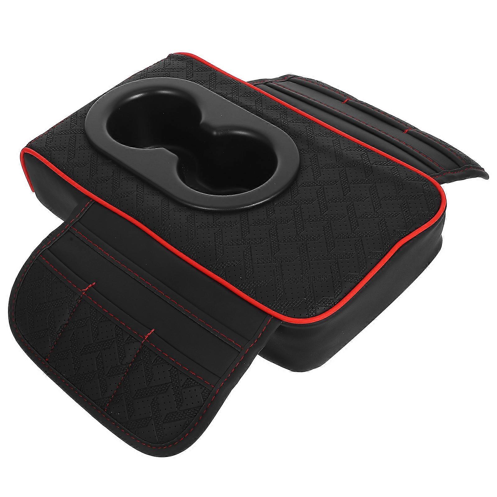 Multifunctional Car Armrest Box for Storage with Cup Holder and Organizer