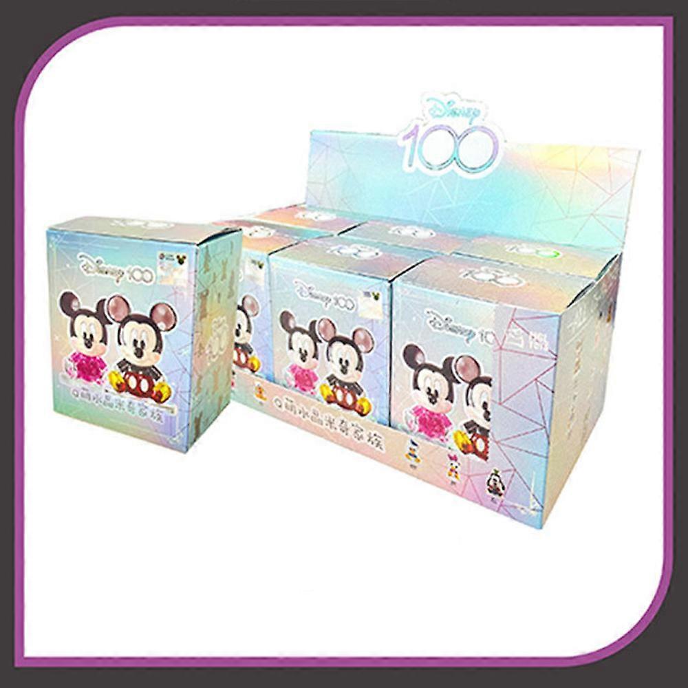 MGL Original Disney mignon Mickey famille bo?te aveugle 3D Puzzle Figurine no?l ��dition collector bo?te myst��re