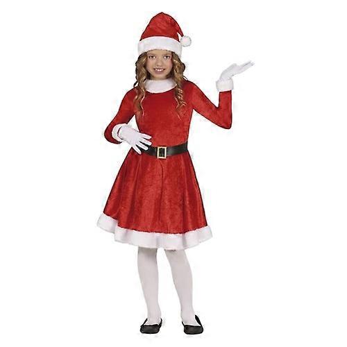 Fiestas Guirca Flickor Fru Tomten Sammet Julkostym Set
