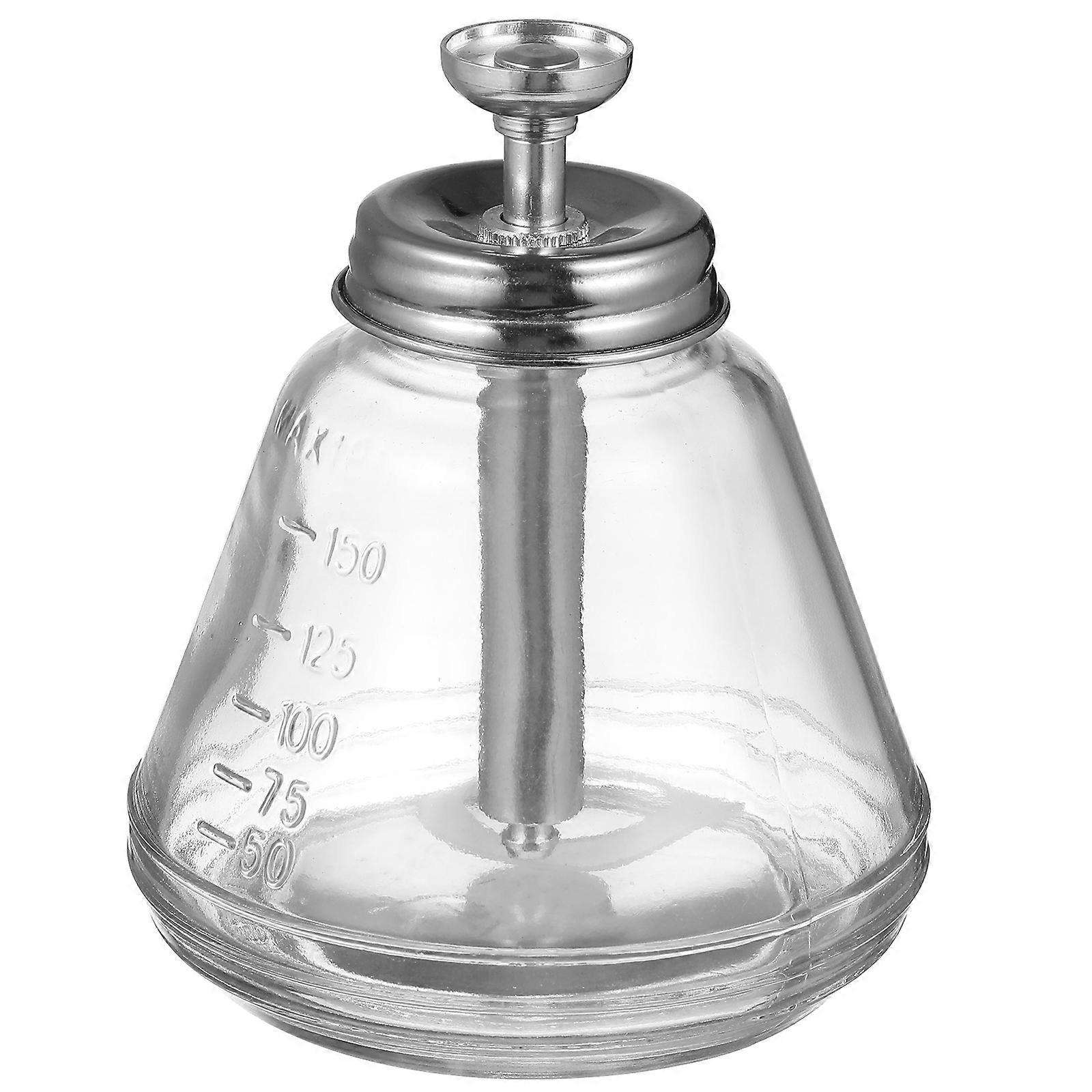 180ML Empty Glass Bottle with Push Down Pump Container