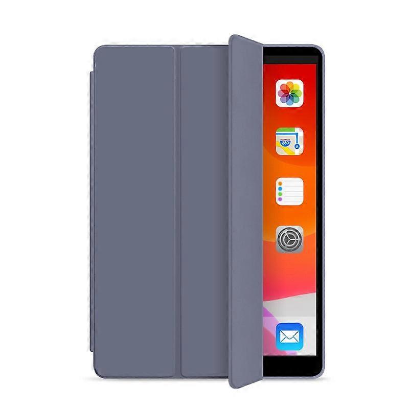 Capa elegante para iPad Pro 2024 de 11 polegadas, em silicone macio cinza lavanda (nº 5740)