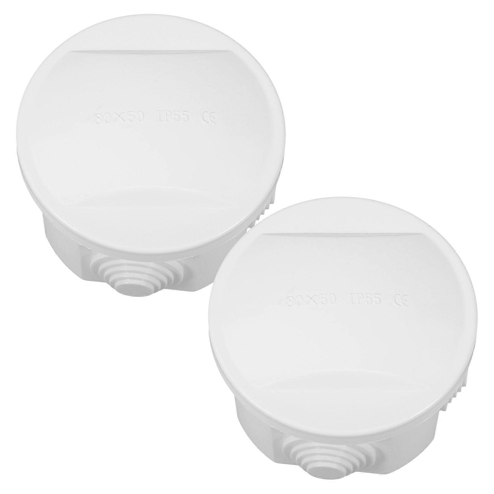 ABS Outdoor Waterproof Junction Box for Home Electronic 2Pcs