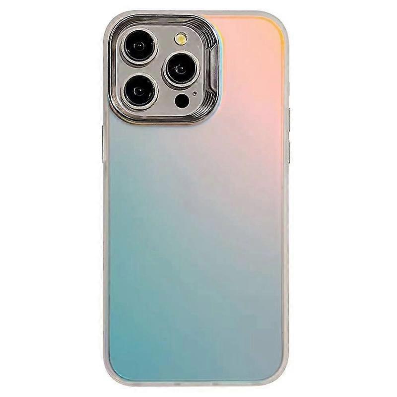 For iPhone 14 Pro Case Laser Gradient Anti-Scratch PC+TPU Phone Cover