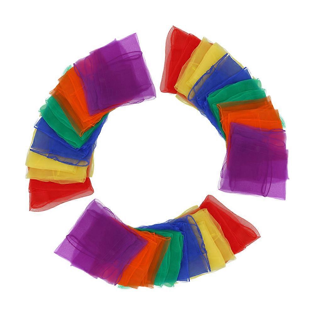 Juggling Scarves For Beginners 18Pcs Performance Accessories For Dance Groups Assorted Color