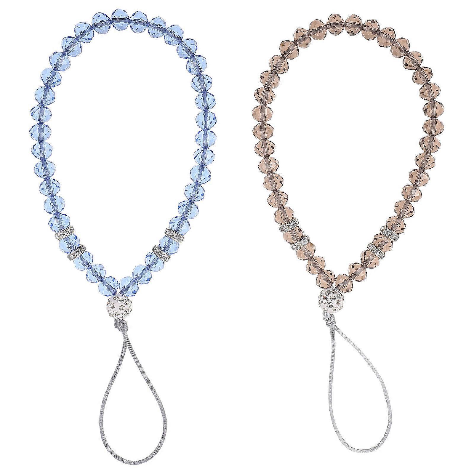 Phone Strap Beaded Cell Phone Chains for Secure Carry 2Pcs Lanyard