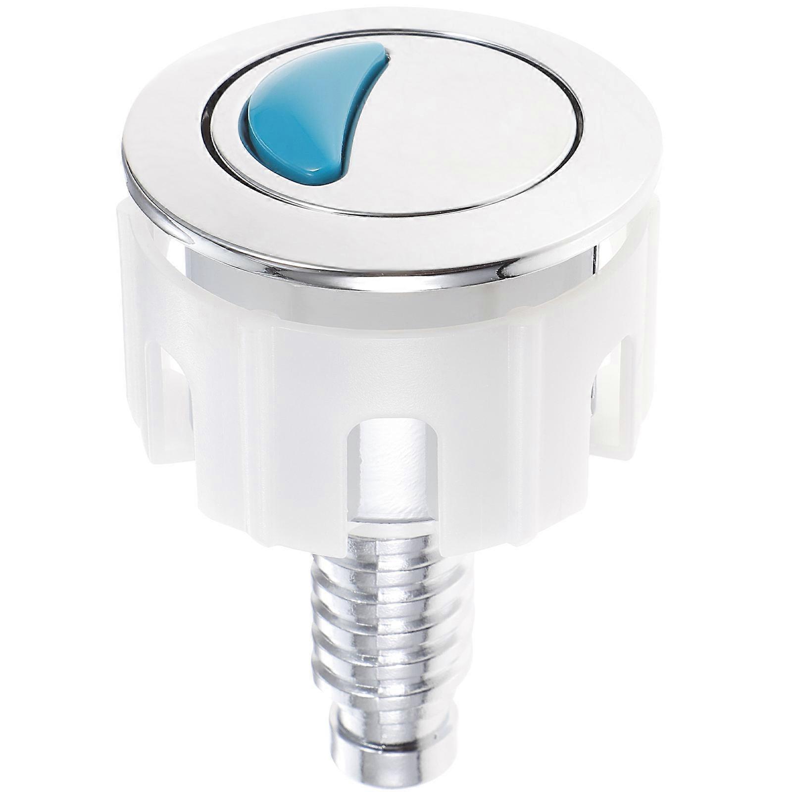 Dual Flush Toilet Button Water Saving Hotel Use Round Shape Electroplating Technology Replace Broken Buttons 1Pack