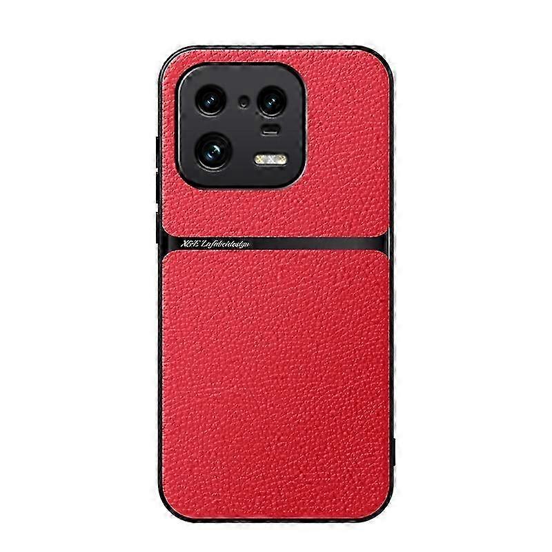 Litchi Leather Magnetic Full Coverage Shockproof Phone Case 25-26
