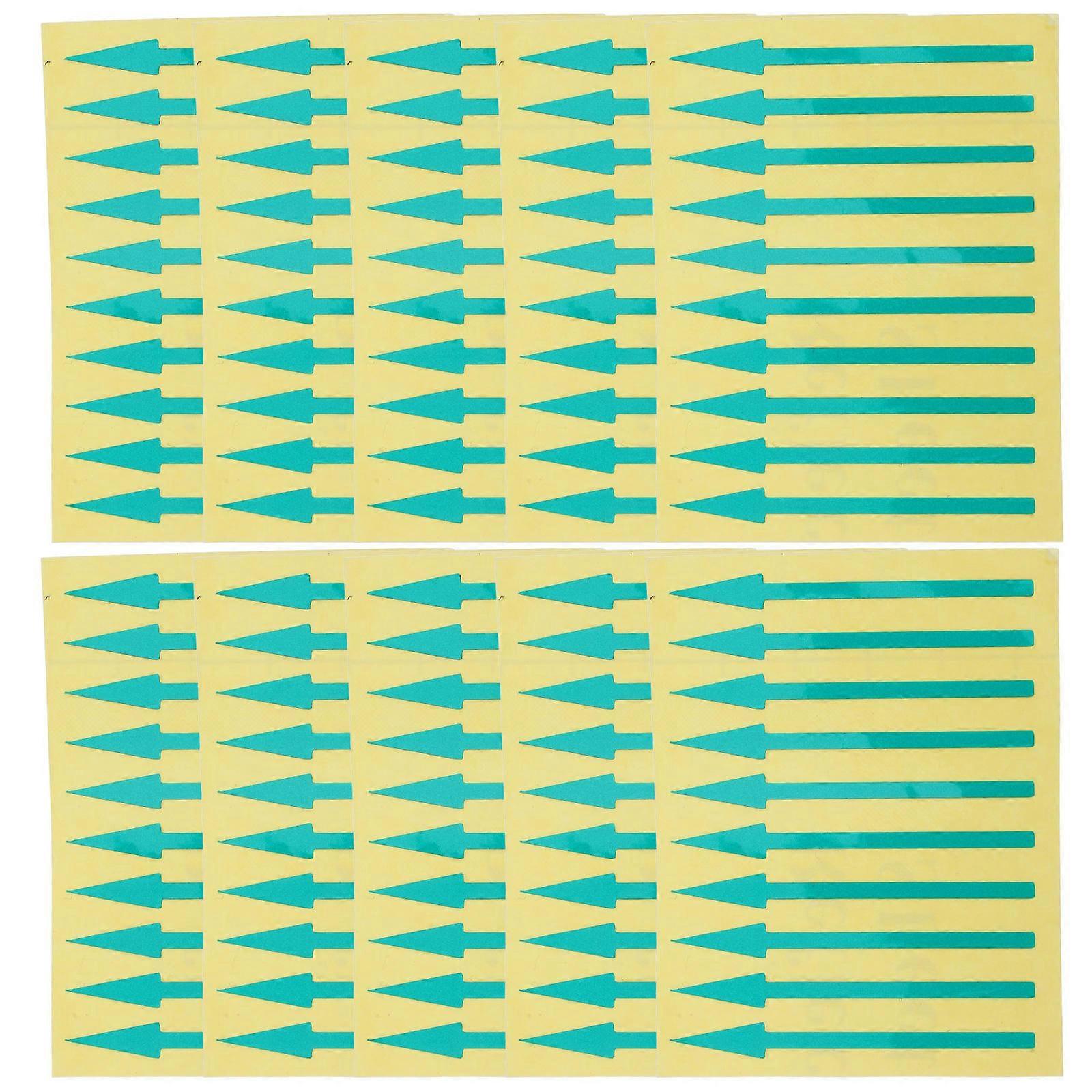 PVC Waterproof Arrow Stickers for Instrument Panel Indicating 100Pcs Set