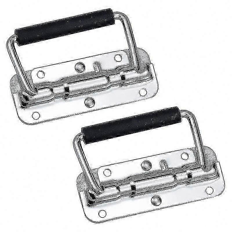 2-Pack Stainless Steel Folding Handle Tool for Aluminum Prop Box