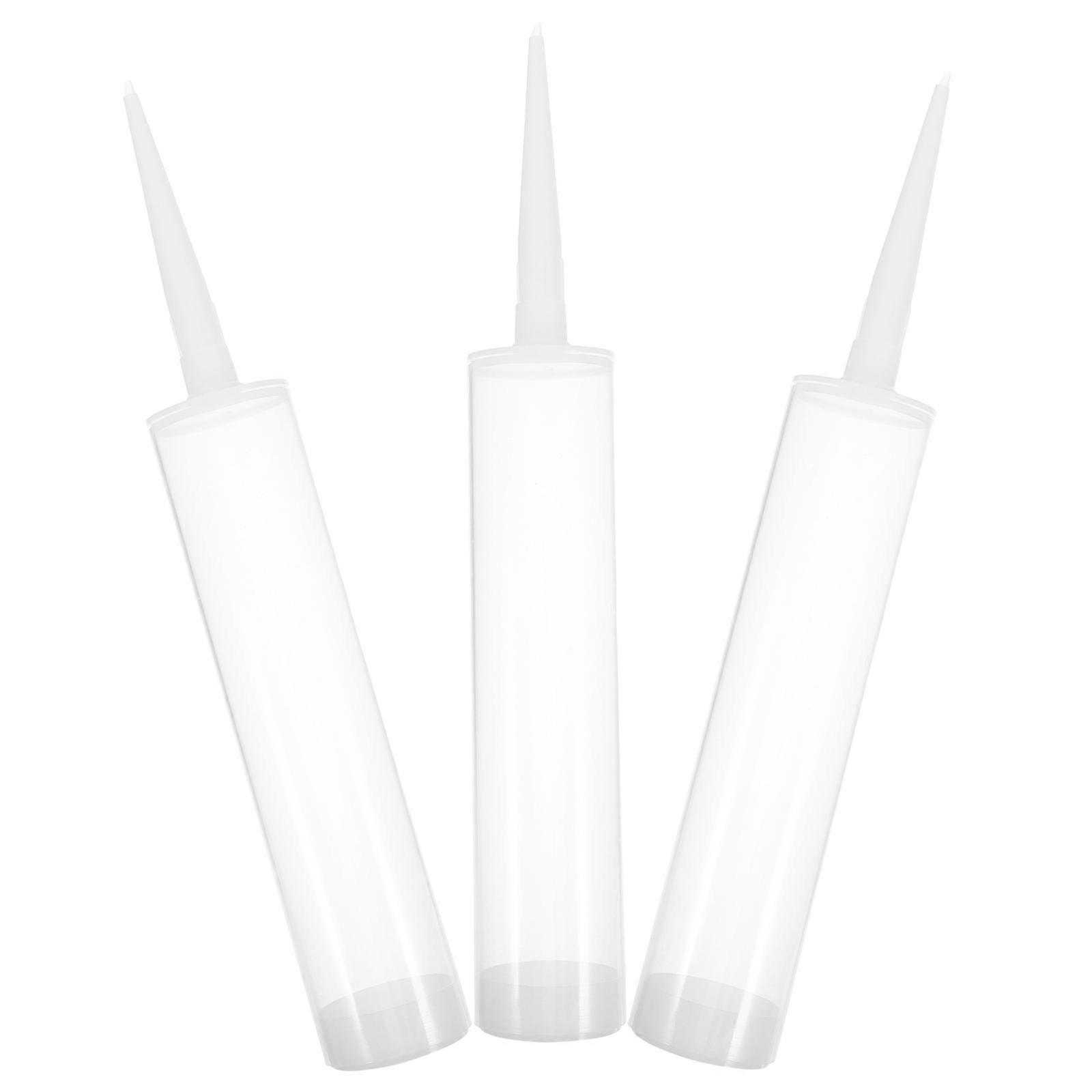 Reusable Plastic Caulking Tubes for Crack Repairs 6Sets Empty Bottles