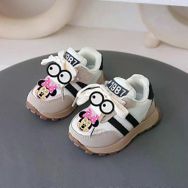 Disney Casual Shoes Spring Autumn boy Girl Non-slip Soft Sole Sneakers Mickey Mouse New Toddler Shoes Children Sports Shoes