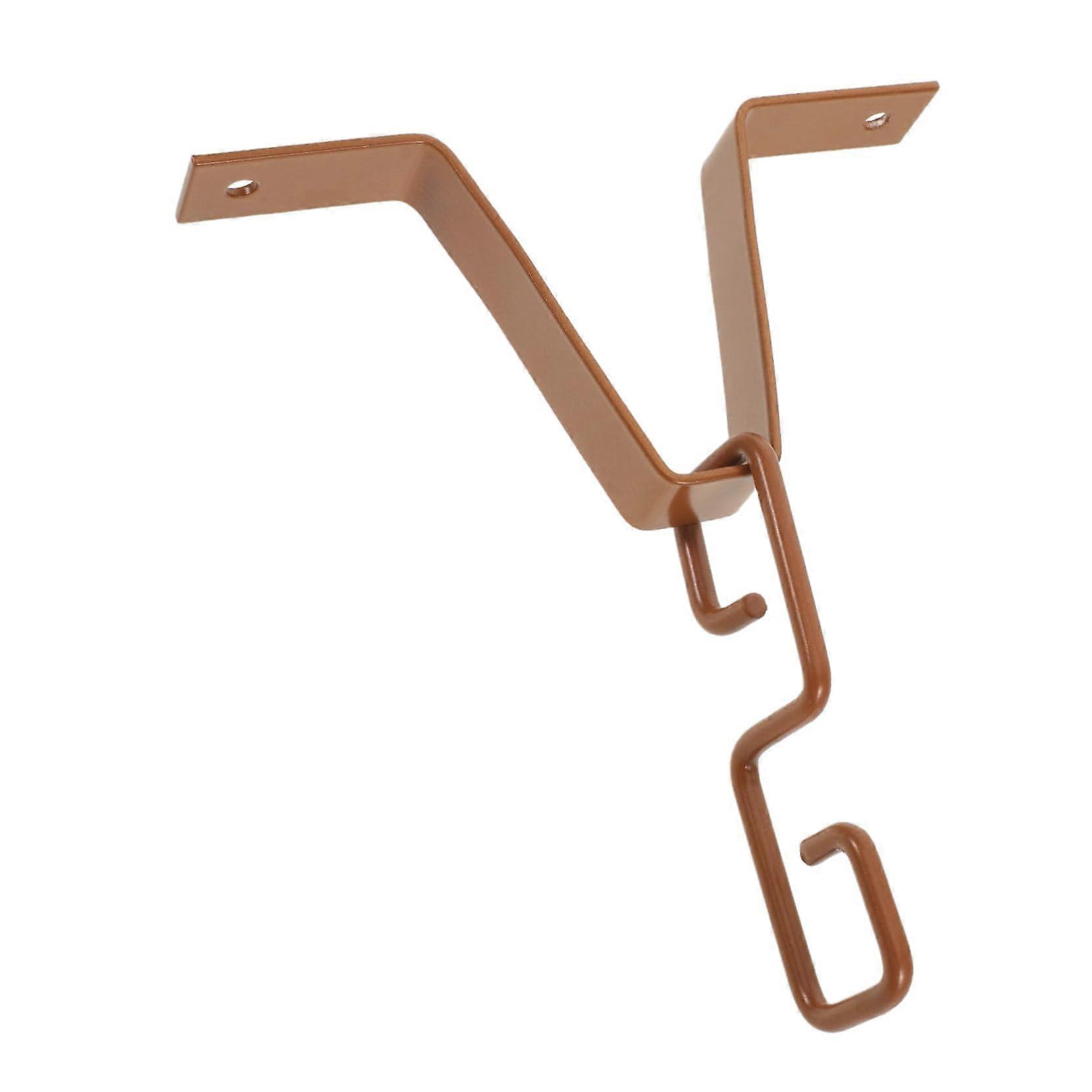 Golden RustResistant Iron Rain Chain Gutter Hook with Adapter Clip for Easy Tool Installation