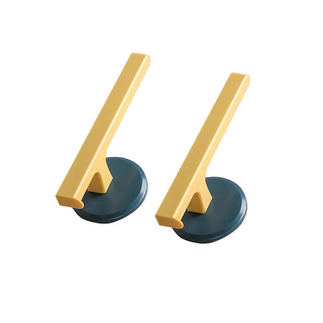 2PCS Wall Mounted Towel Rack No Drilling Space Saving Bathroom Towel Holder Ventilated Storage