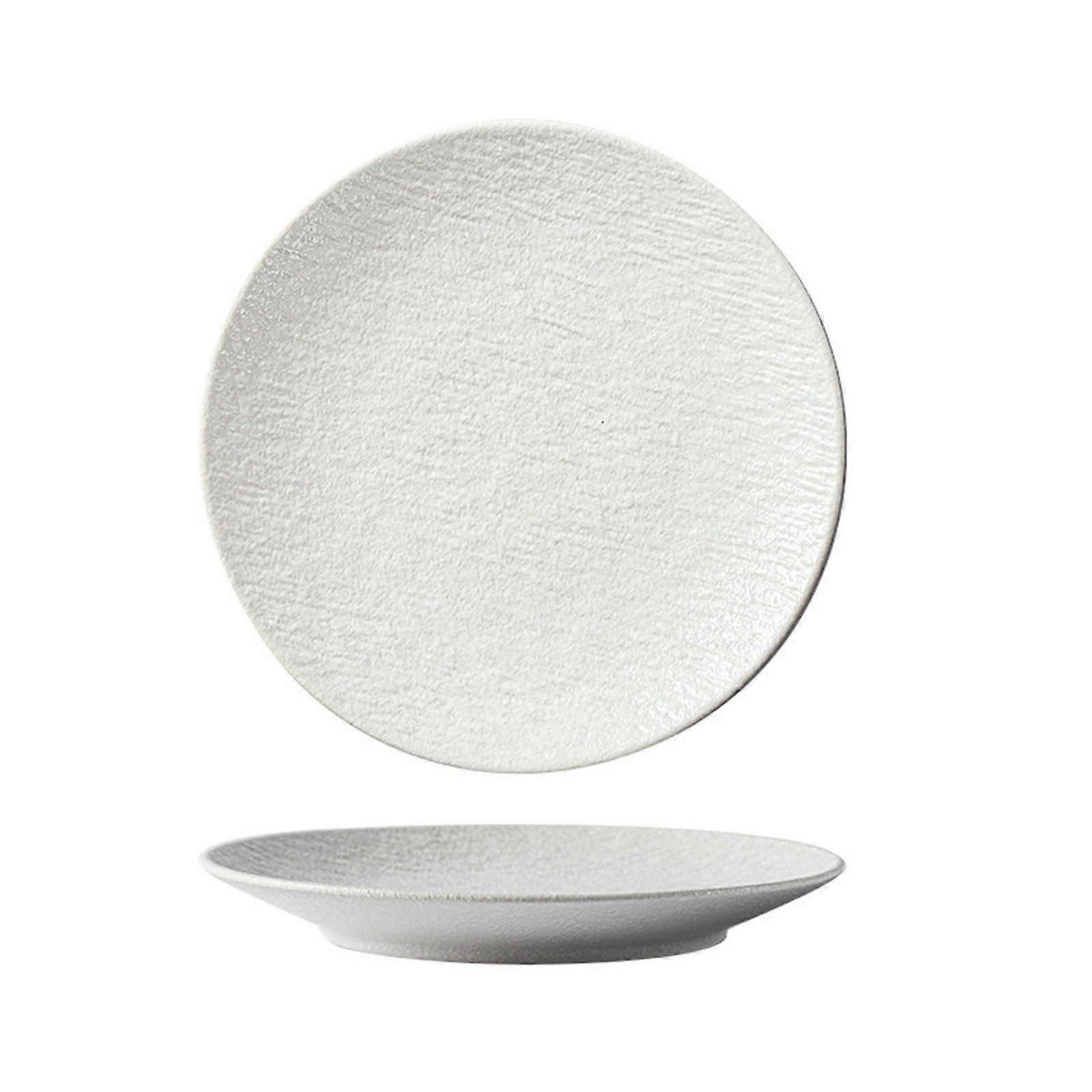 Black and White Ceramic Dinnerware Platter  Heat Resistant Microwave Dishwasher Safe Elegant Design