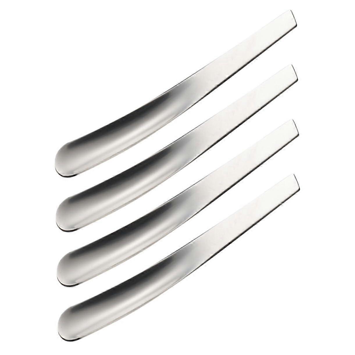 8pcs Stainless Steel Mini Serving Spoons for Breakfast Smooth Polished Dishwasher Safe Set