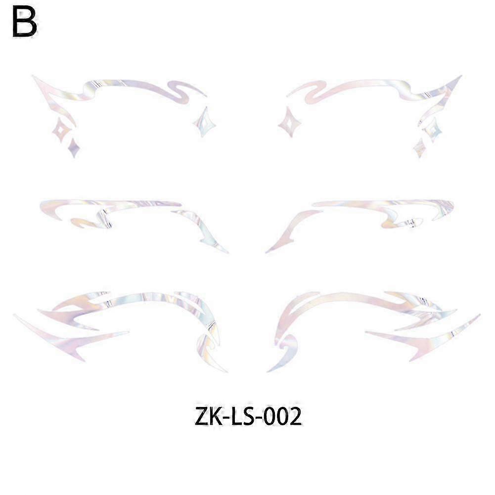 Nine Tail Fox Eye Liner Eye Shadow Makeup Stencils Template Sticker Eye Makeup