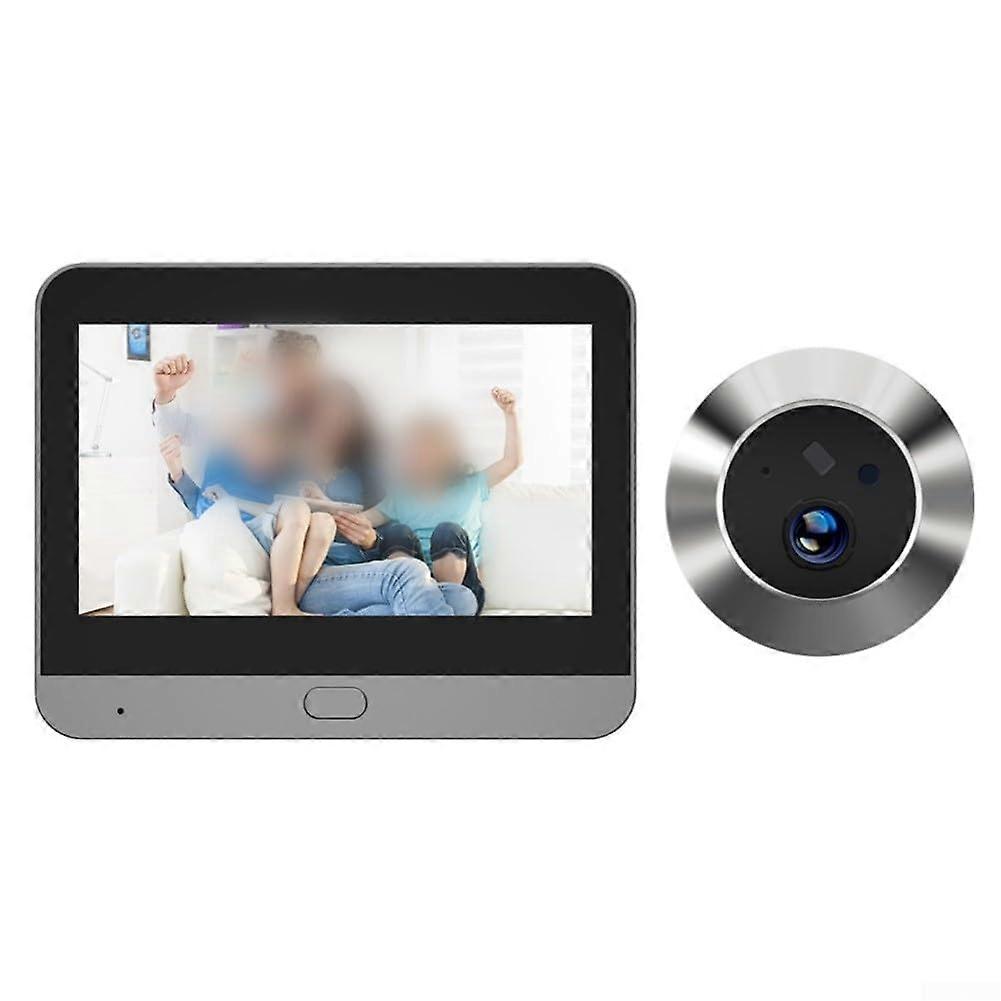 Wireless Video Doorbell with 1080P HD Camera, PIR Motion Sensor, Smart App Control, 4.3' LCD