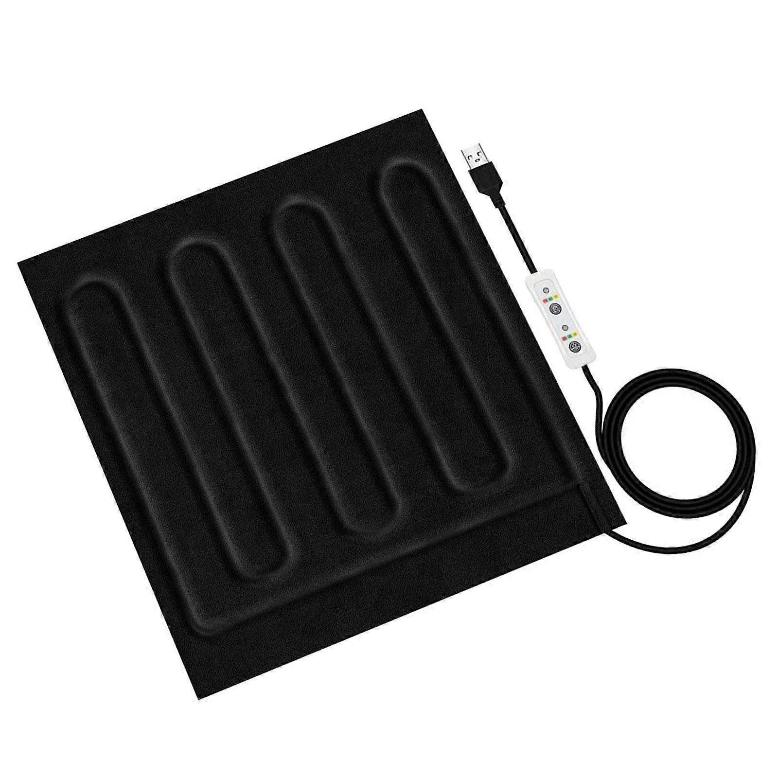 USB Heating Pad with Adjustable Temperature Control, Soft Electric Heated Blanket for Pet Car Seats