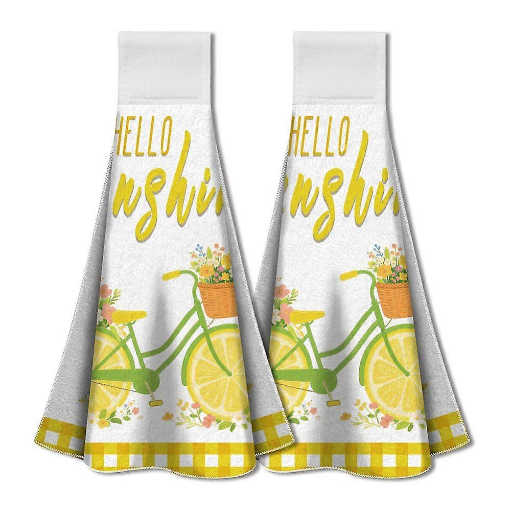 Microfiber Hanging Towel for Kitchen Bicycle 345x315mm 2pcs/set