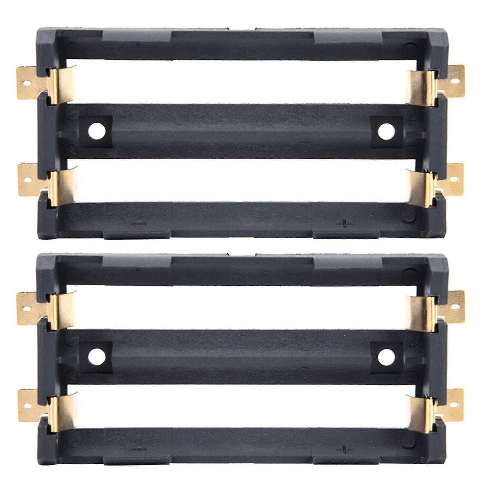 2Pcs Battery Holder Case, Durable Storage Box for DIY Power Supply and Electronics Projects 7.5x4x2cm