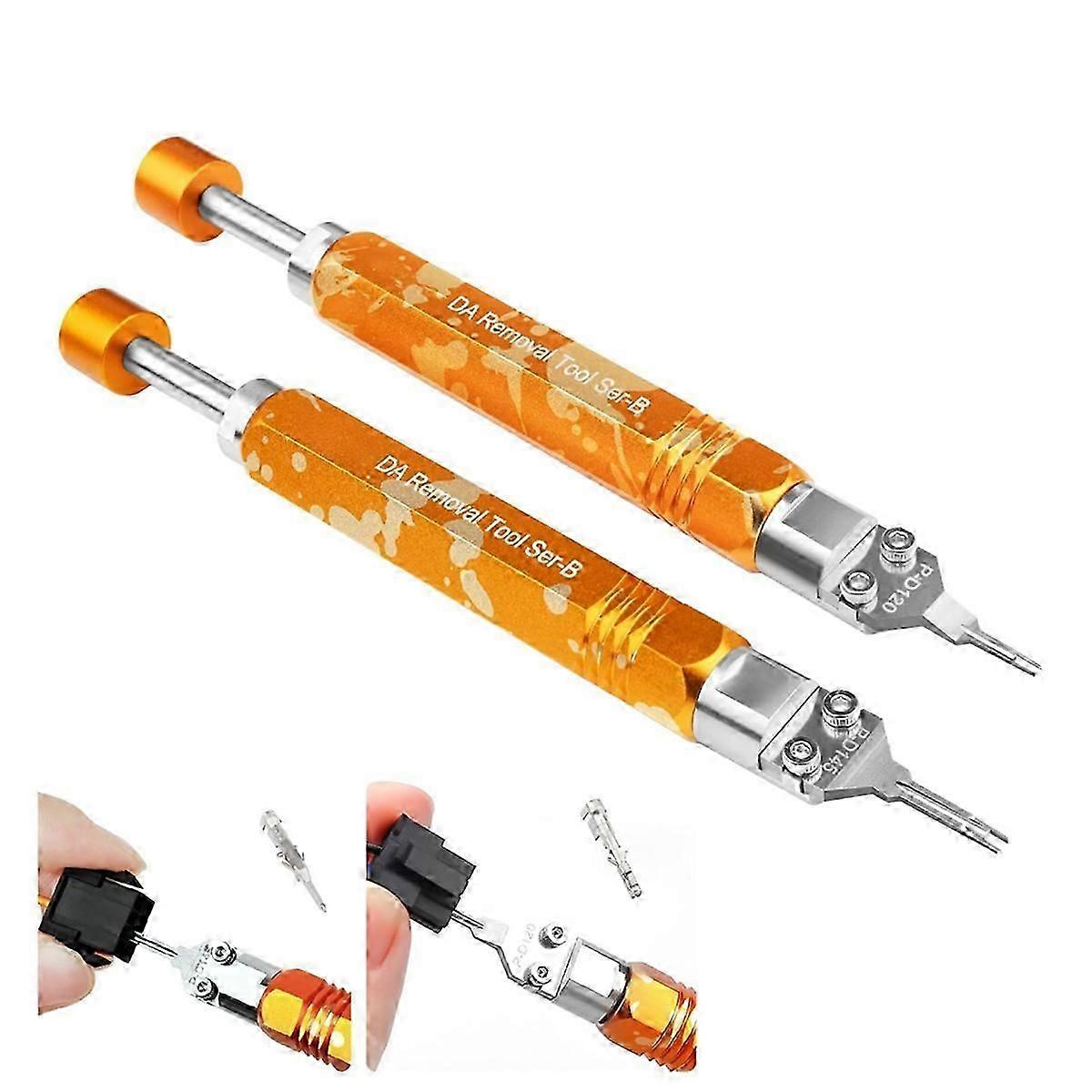 2pack compatible Molex Pin Extractors Terminal Release Tool Kit compatible Molex MX3.0 Male/Female Terminals Extr