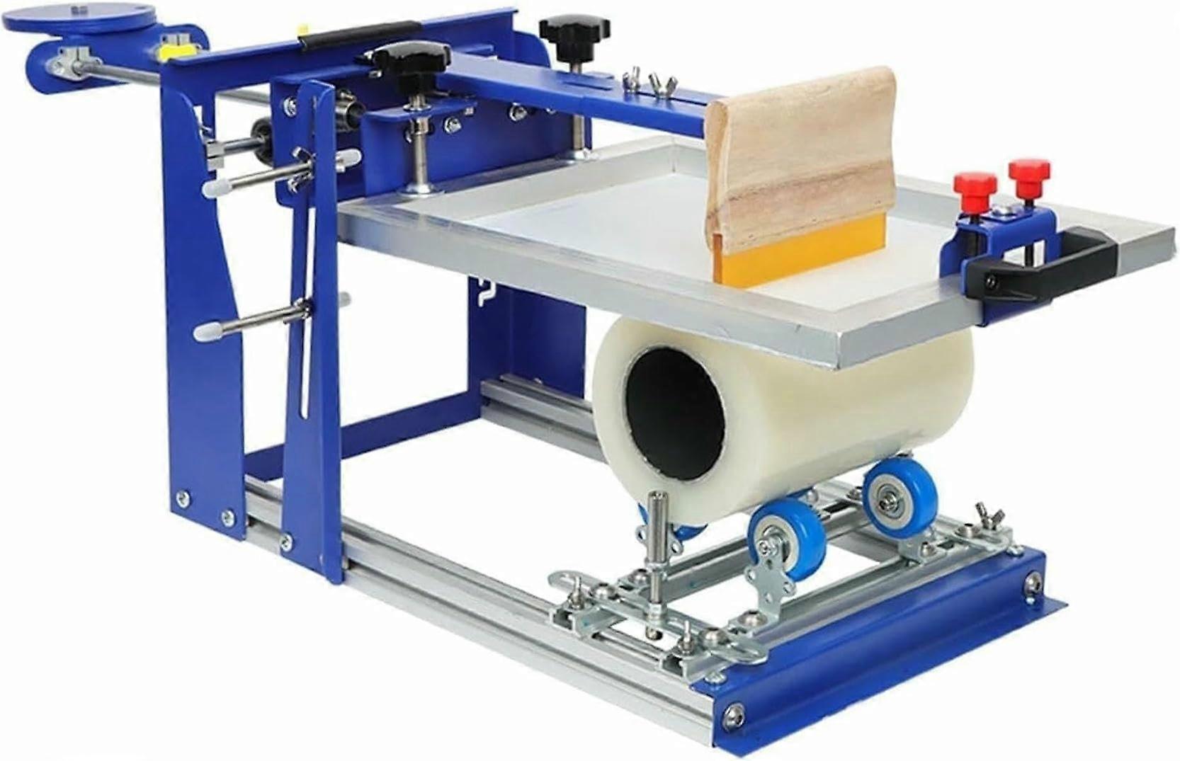 Manual Screen Printing Press for Curved Bottles with Fast Height Adjustment and MultiDirection Move