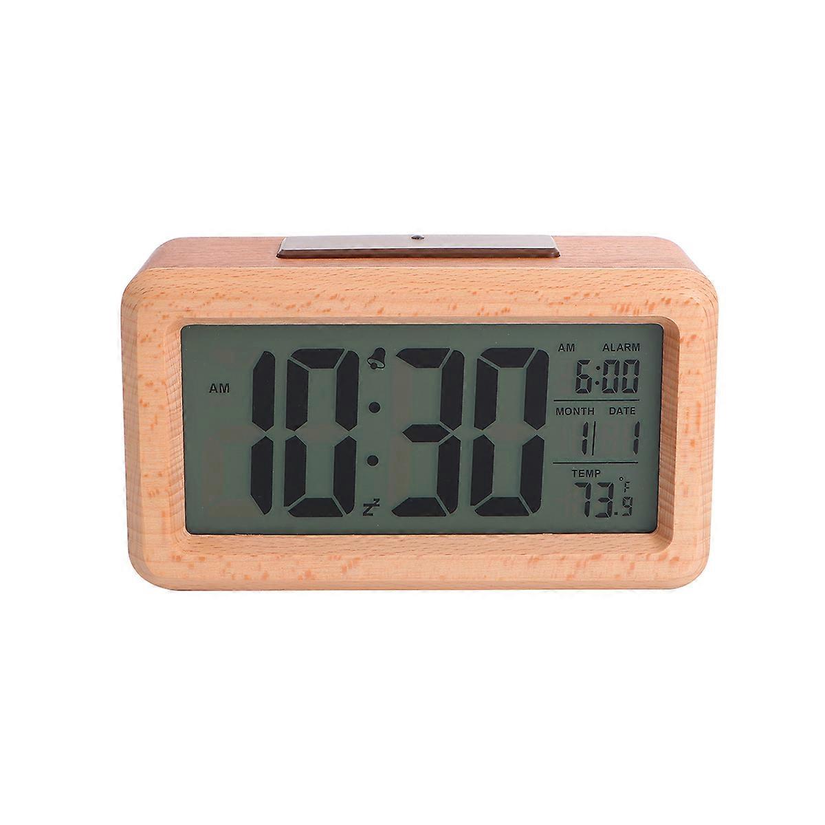 LED Digital Alarm Clock For Home Bedroom Office In Assorted Color With Light Sensor 1Pack