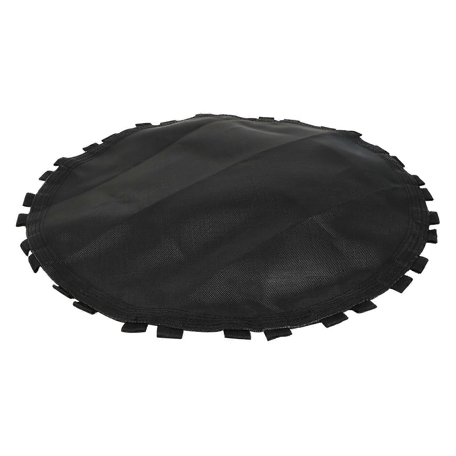Black Round Trampoline Replacement Mat for Jumping 1Pcs with Hooks Included