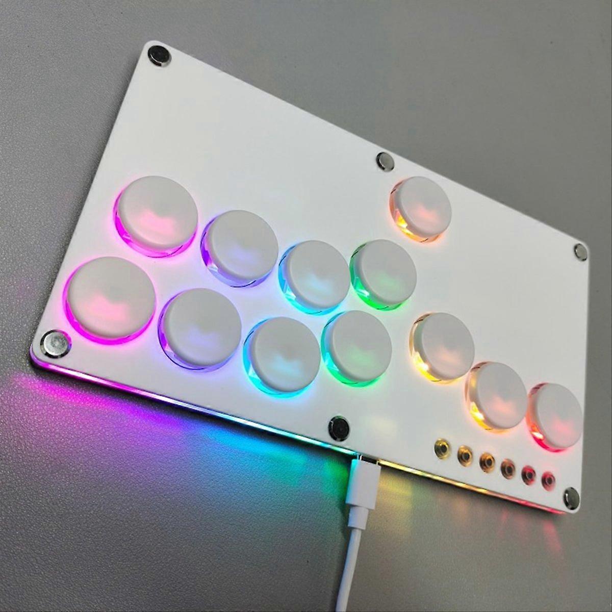 Flatbox Hitbox Arkad Fighting Game Encoder Controller Xinput/Dinput Mini Hitbox Console för NS/PS3/