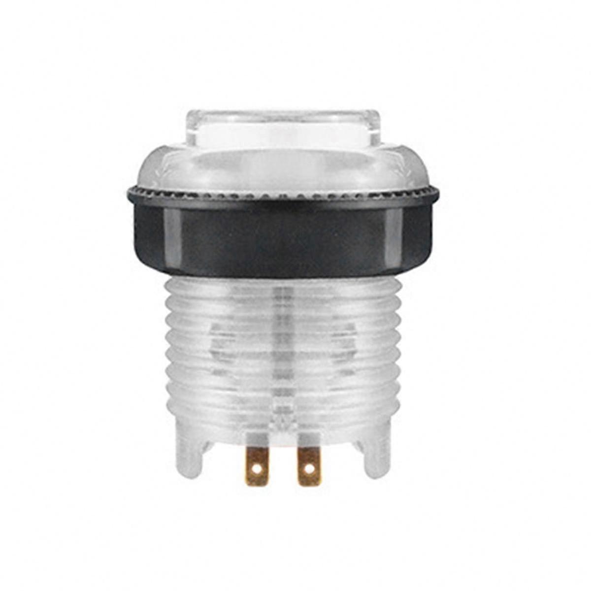 28mm White LED Lighted Push Button with Nut