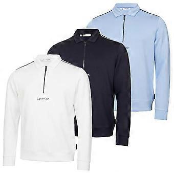 Calvin Klein Herre Rossmore Krage Fugttransporterende Halv Lynlås Sweater
