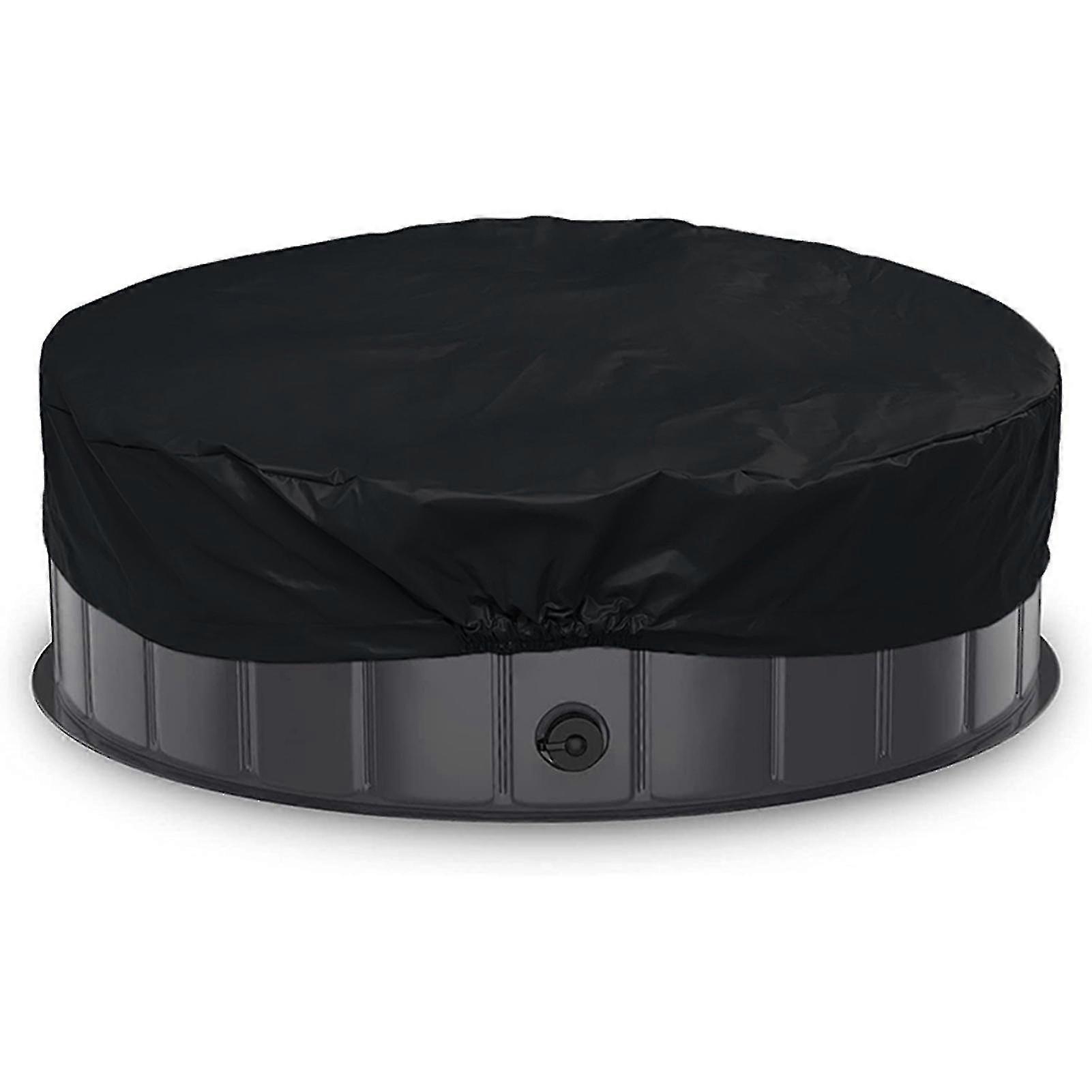 Foldable Round Pool Cover Portable Pet Pool Shield Multifunctional Waterproof Dustproof Pool
