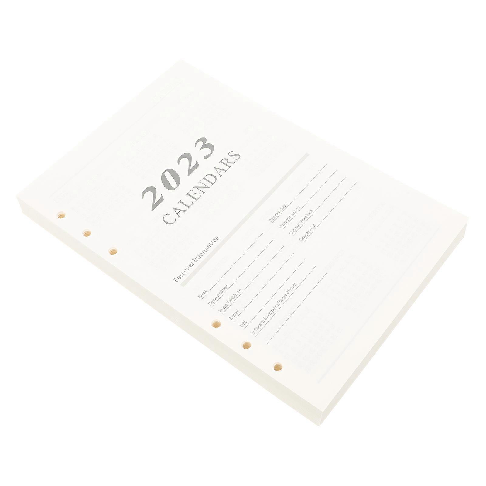 Replaceable Loose Leaf Paper Multi-Function Lined Papers for Daily Use 2Pcs