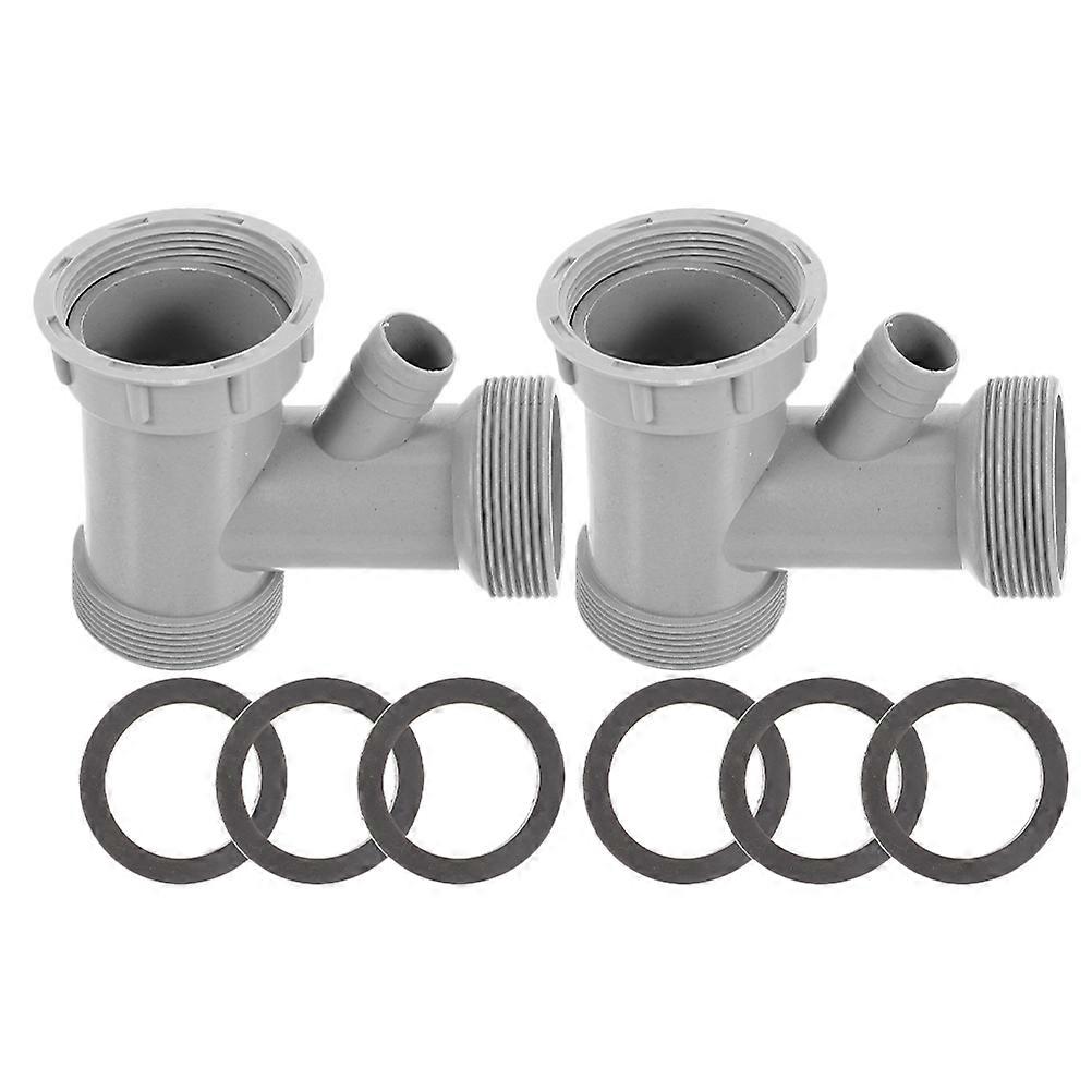 Double Basin Drain Pipe Connector for Kitchen Sink with 4Pcs Set