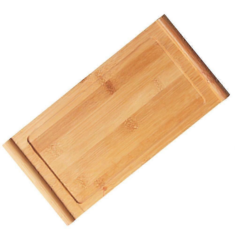 Rectangular Bamboo Serving Tray for Storage 1 Piece Decorative Tea Tray