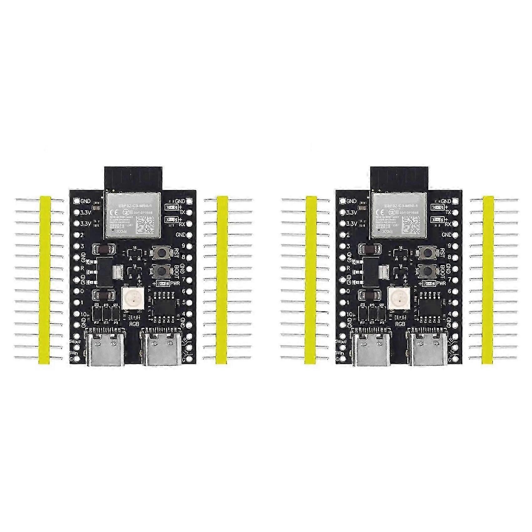 2X ESP32-C3 Development Board Dual Type-C WiFi Bluetooth BLE5.0 DevKitM-1 Core Board ESP32C3 Module