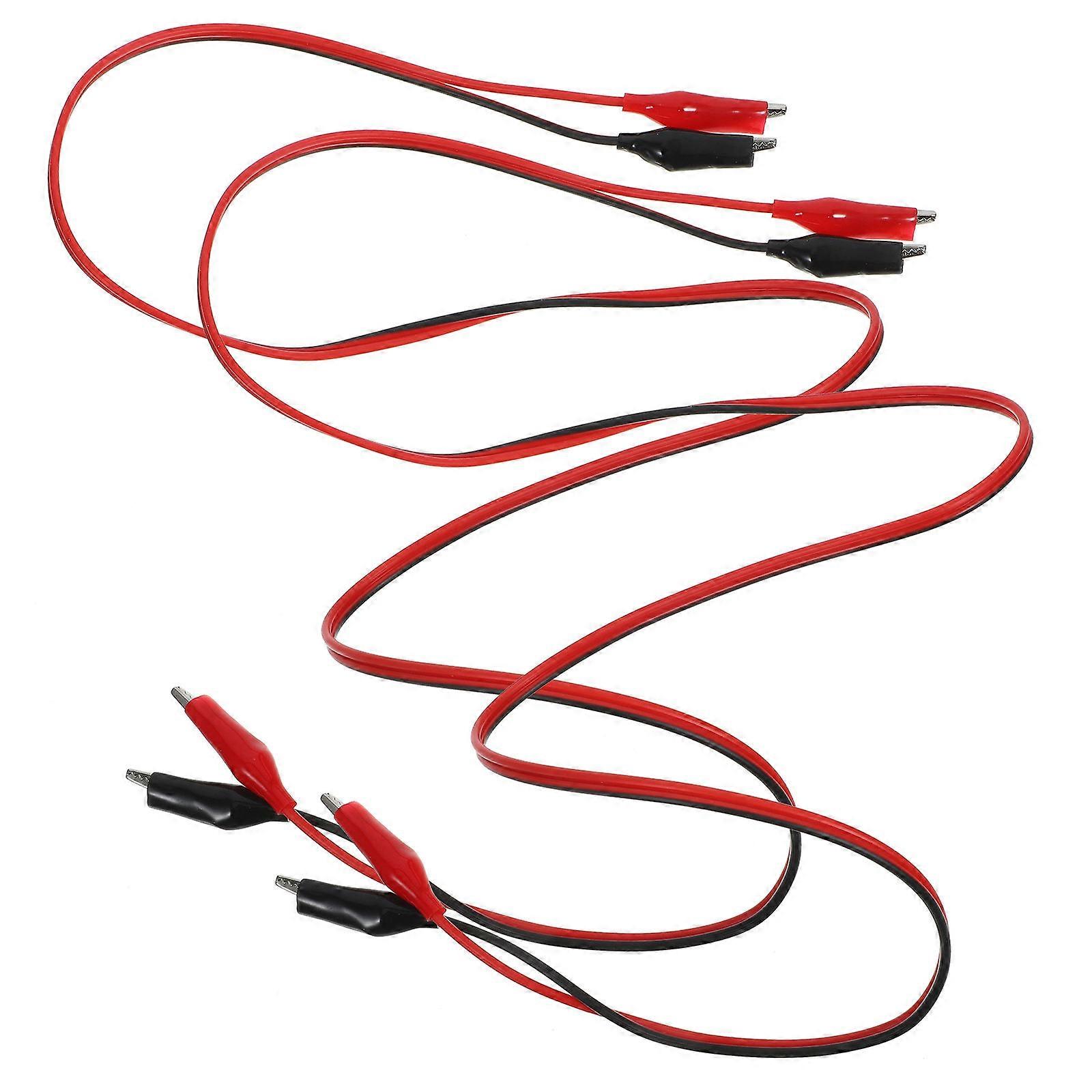 Test Jumper Wires Clip With Wire Laboratory Testing Connection 2Pcs