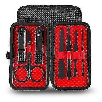 Maniküre-Set, Pediküre-Set Pediküre-Set Maniküre-Pediküre-Reise-Set Pflege-Kits Leder-Reiseetui Reise-Beauty-Kit, (7 Stück) hwy