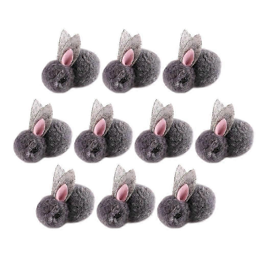 Tiny Rabbit Doll for Playing Comes with 10Pcs Mini Plush Rabbits