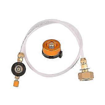 Campingkoker Propanpåfyllingsadapter LPG Flatsylindertankkobling Gasskokeradapter