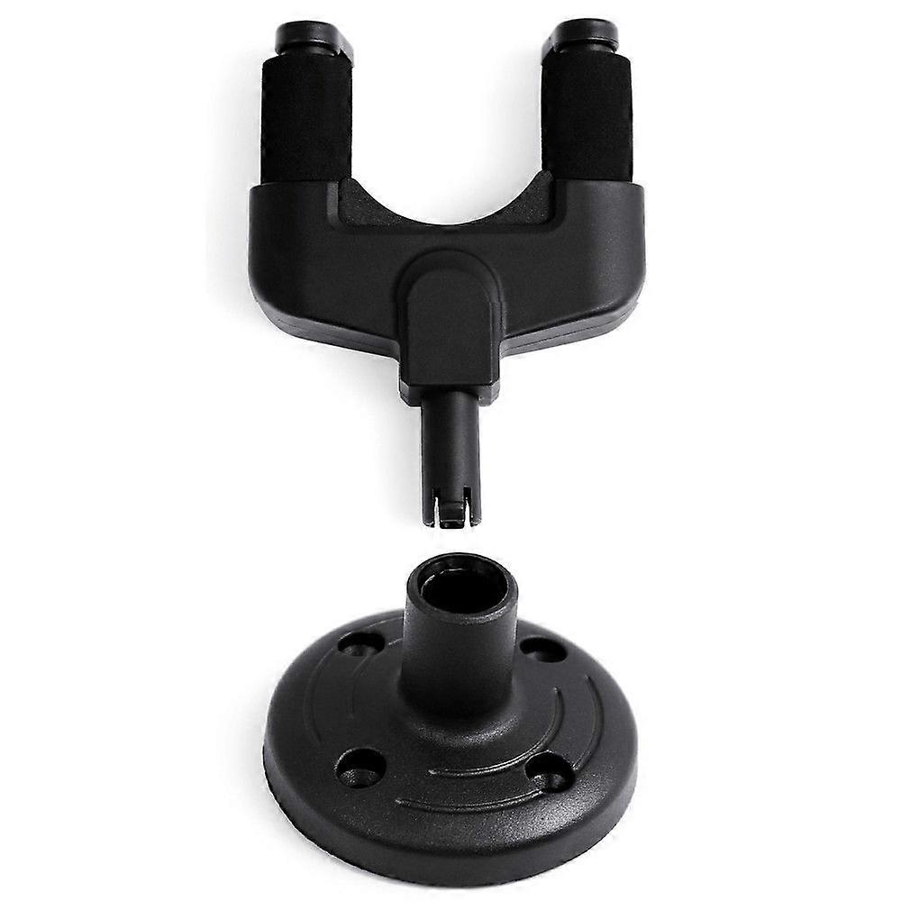 Wall Mount Guitar Hook Detachable Auto Locking Grip 4Pcs Set Black