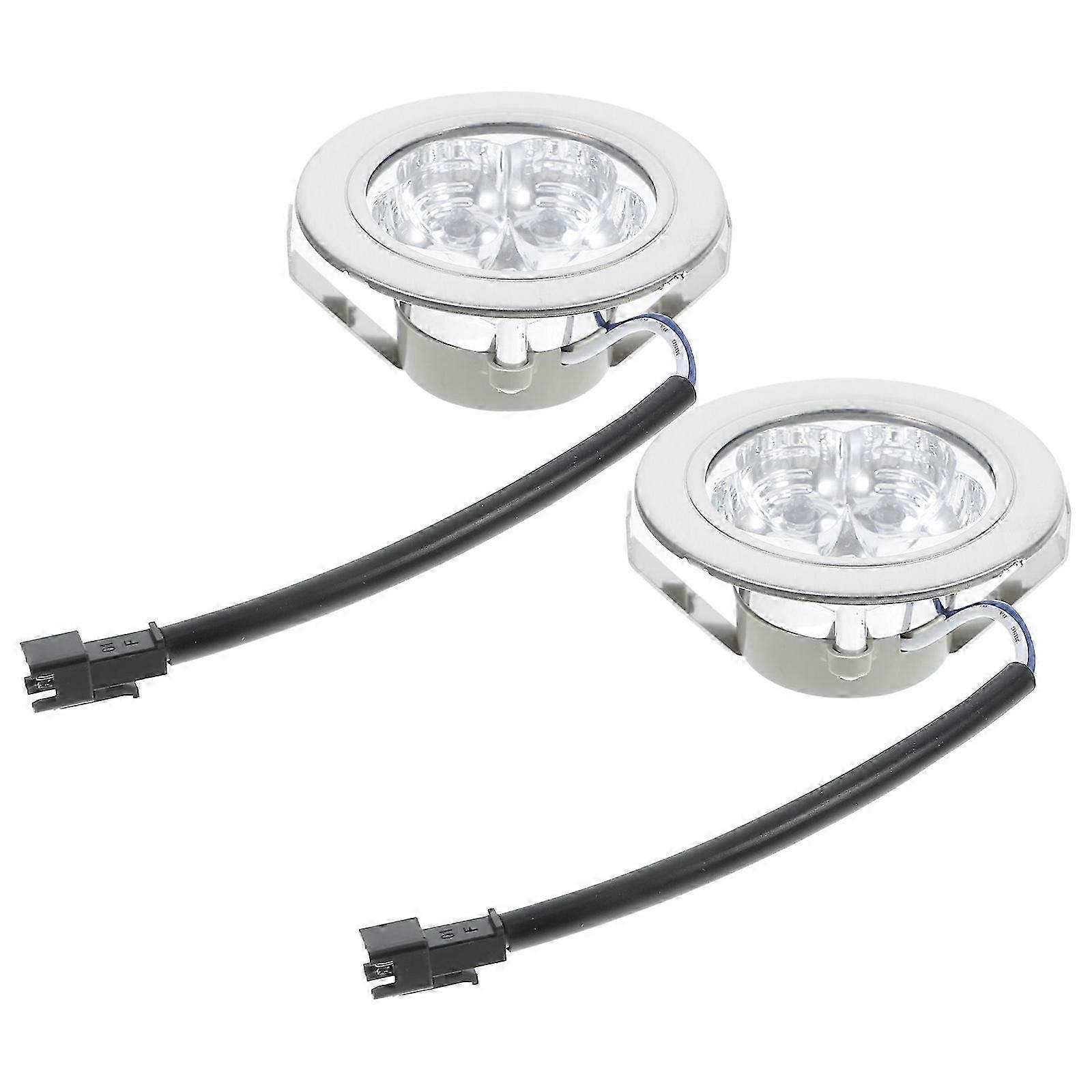 Machine Light Range Hood LED Bulb Replacement 2Pcs for Kitchen Use