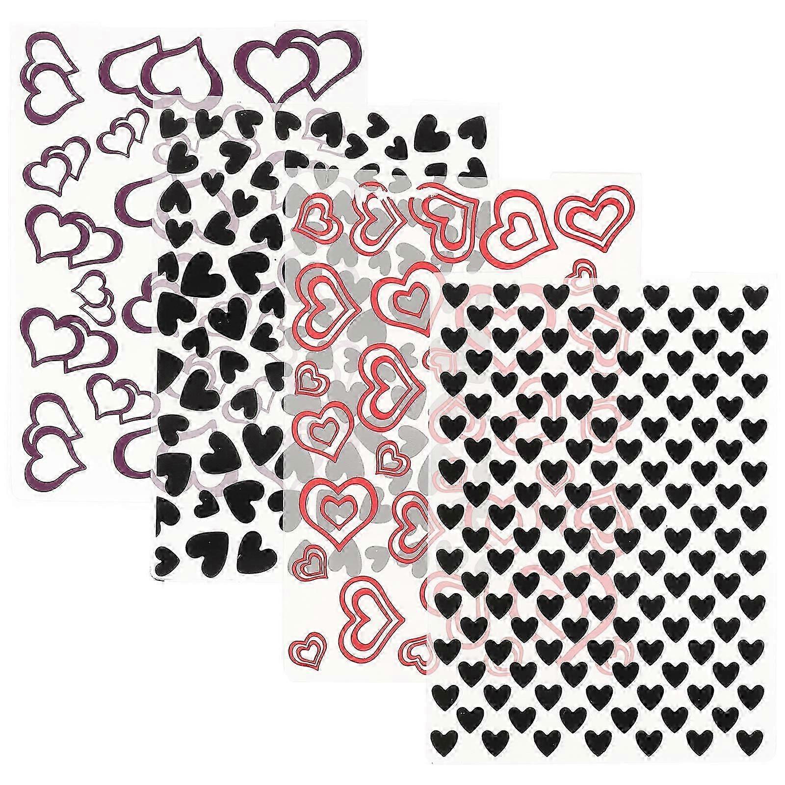 Embossing Stencil Plastic Embossing Folder for DIY Craft 8Pcs Assorted Color
